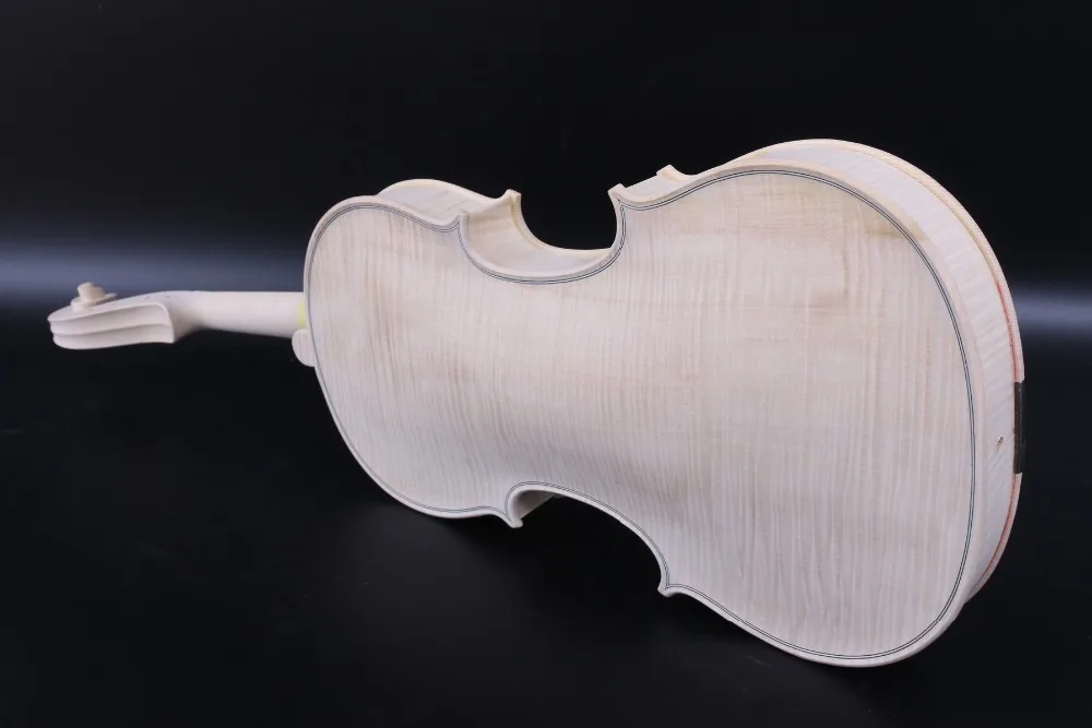 Unfinished Violin 4/4 Full Size White violin One piece flame maple Spruce wood Hand Made Violin Kit #3139
Unfinished Violin 4/4 Full Size White violin One piece flame maple Spruce wood Hand Made Violin Kit #3139