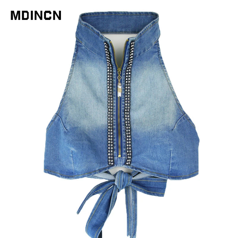 Summer Sexy Women Vest Casual Wild Belts Denim Small Vest Hanging Neck Hollow Halter Cross Bow Tie Women Tank Top 3&
Summer Sexy Women Vest Casual Wild Belts Denim Small Vest Hanging Neck Hollow Halter Cross Bow Tie Women Tank Top 3&