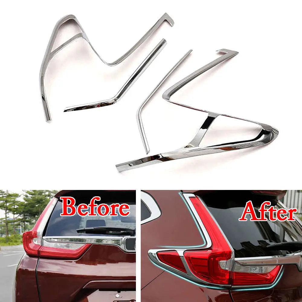 New ABS Chrome Auto Car Rear Tail Light Lamp Covers Trim Car Exterior Decoration Trim Sticker Fit for Honda CRV 2017
New ABS Chrome Auto Car Rear Tail Light Lamp Covers Trim Car Exterior Decoration Trim Sticker Fit for Honda CRV 2017