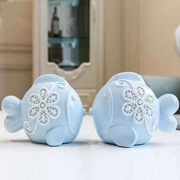High Quality Blue Jade Porcelain Lover Kissing Fish Ceramic Figurines Livingroom Home Furnishing Decoration Crafts Wedding Gift
High Quality Blue Jade Porcelain Lover Kissing Fish Ceramic Figurines Livingroom Home Furnishing Decoration Crafts Wedding Gift