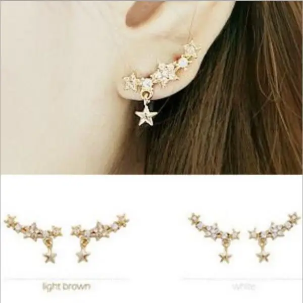 Korean Version Of Anti-Allergic Steel Needles Shining Full Of Small Stars Pendant Earrings For Women Girl
Korean Version Of Anti-Allergic Steel Needles Shining Full Of Small Stars Pendant Earrings For Women Girl