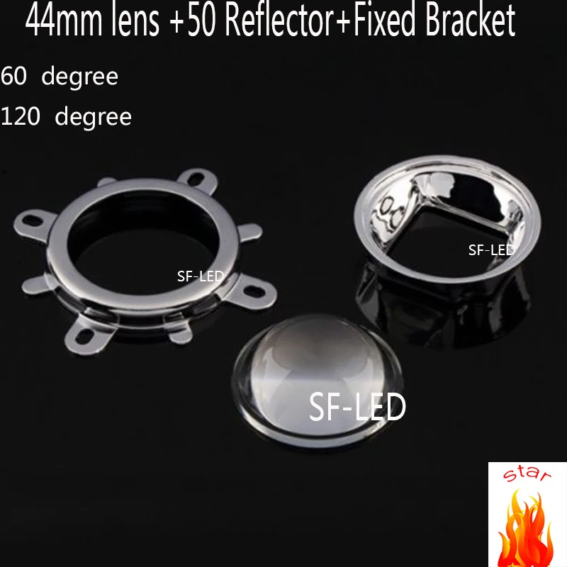 5 set LED Lens Optical Glass 44mm 60 degree 50mm Reflector Collimator Fixed Bracket For 20W 30W 50W 100W COB High Power COB Chip
5 set LED Lens Optical Glass 44mm 60 degree 50mm Reflector Collimator Fixed Bracket For 20W 30W 50W 100W COB High Power COB Chip