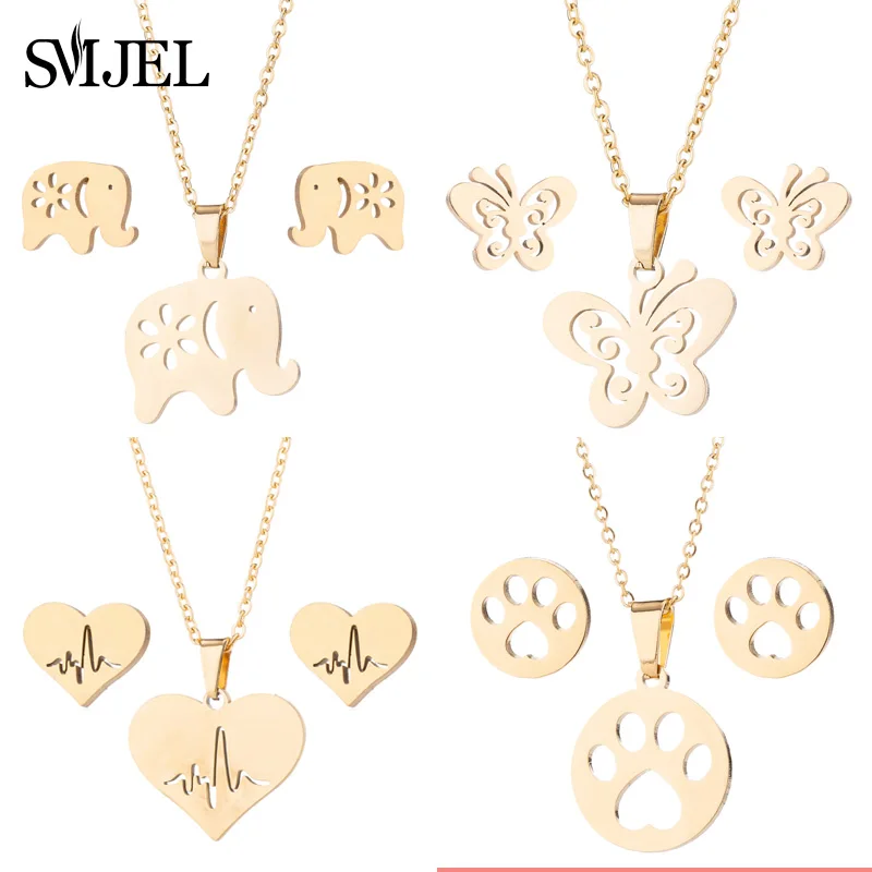 SMJEL Cute Animal Women Necklaces Gold Stainless Steel Chain Best Friends Pendant Jewlery New collar acero inoxidable mujer
SMJEL Cute Animal Women Necklaces Gold Stainless Steel Chain Best Friends Pendant Jewlery New collar acero inoxidable mujer