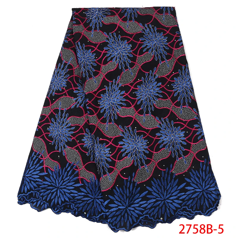 Newest Swiss Lace Fabric High Quality African Kano Cotton Swiss Voile Lace in Switzerland with Stones for Dresses KS2758B-5
Newest Swiss Lace Fabric High Quality African Kano Cotton Swiss Voile Lace in Switzerland with Stones for Dresses KS2758B-5