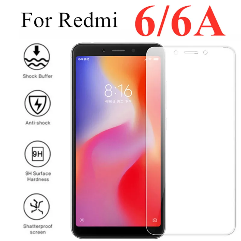 

glass on the for xiaomi redmi 6a ksiomi redmi 6 protective glass redmy siaomi 6 a safety glas xaomi xiami a6 xiaomei screenprote