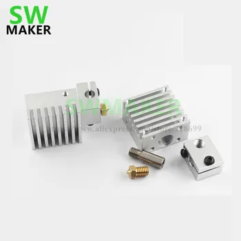 SWMAKER All metal j-head heat sink with single nozzle 0.4mm brass assembly kit 3D printer parts
SWMAKER All metal j-head heat sink with single nozzle 0.4mm brass assembly kit 3D printer parts