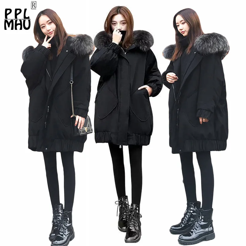 Big Size Women Jackets parka Winter 2019 female Jacket Warm fur hoodies women's long parkas Loose Ladies winter cotton coat
Big Size Women Jackets parka Winter 2019 female Jacket Warm fur hoodies women's long parkas Loose Ladies winter cotton coat