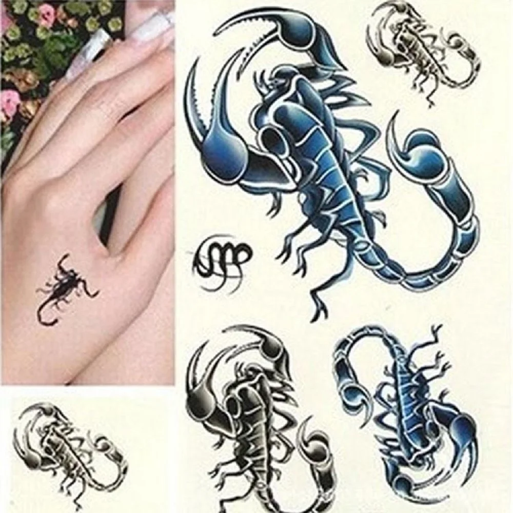 1PC Fashion New Man Scorpions Pattern Removable Body Art Decor Paper Sticker Temporary Tattoo Hot
1PC Fashion New Man Scorpions Pattern Removable Body Art Decor Paper Sticker Temporary Tattoo Hot