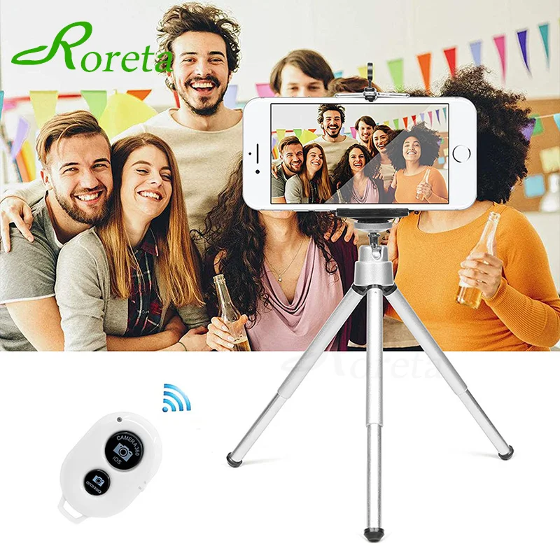 Roreta Mini Tripod With Bluetooth Remote Control For iPhone X 8 7 6S Plus Mobile Phone tripod Bracket Camera Extendable Monopod
Roreta Mini Tripod With Bluetooth Remote Control For iPhone X 8 7 6S Plus Mobile Phone tripod Bracket Camera Extendable Monopod