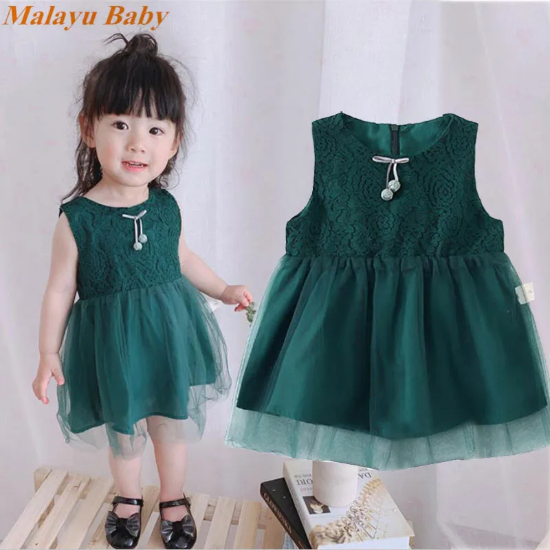 Baby girl clothes dress summer new girls sleeveless lace yarn dark green princess dress 1-4 years old infant clothing
Baby girl clothes dress summer new girls sleeveless lace yarn dark green princess dress 1-4 years old infant clothing