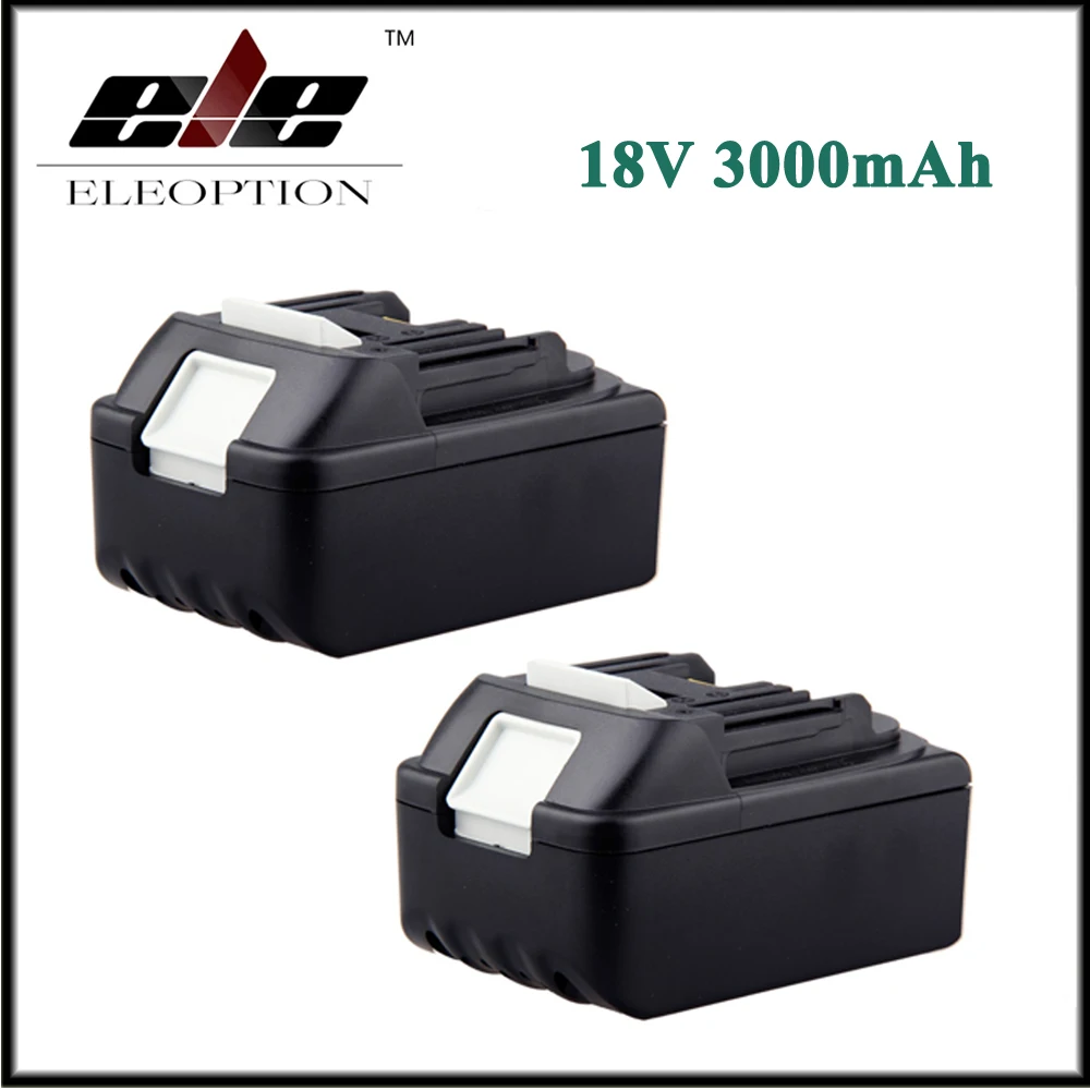 2x Eleoption 18V 3000mAh Battery for Makita 18 Volt BL1830 BL1840 LXT400 BL1815 194230-4
2x Eleoption 18V 3000mAh Battery for Makita 18 Volt BL1830 BL1840 LXT400 BL1815 194230-4