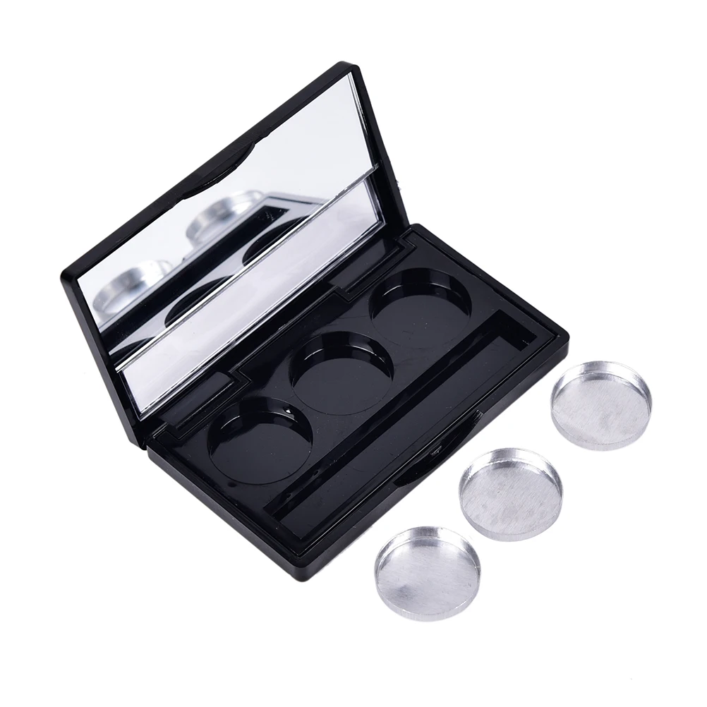 Black Empty 3 Round Grid Eyeshadow Lipstick Powder Box Case Cosmetic Packing+3Pcs Palette DIY Eyeshadow Powder Cosmetic
Black Empty 3 Round Grid Eyeshadow Lipstick Powder Box Case Cosmetic Packing+3Pcs Palette DIY Eyeshadow Powder Cosmetic