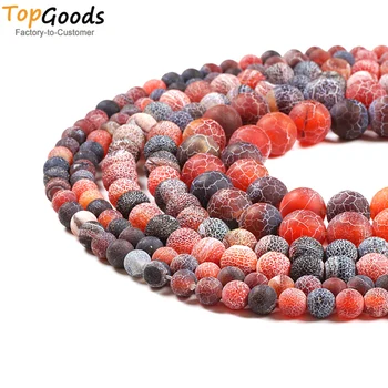 TopGoods Natural Stone Beads Black & Red Weathered Agate Round Loose Onyx Bracelet Accessories 4 6 8 10mm for Jewelry Making
TopGoods Natural Stone Beads Black & Red Weathered Agate Round Loose Onyx Bracelet Accessories 4 6 8 10mm for Jewelry Making