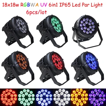 6pcs DMX512 18x18W RGBWA UV 6in1 Led Par Light Waterproof IP65 for Outdoor Stage dj Club Stage Christmas Wedding Party
6pcs DMX512 18x18W RGBWA UV 6in1 Led Par Light Waterproof IP65 for Outdoor Stage dj Club Stage Christmas Wedding Party