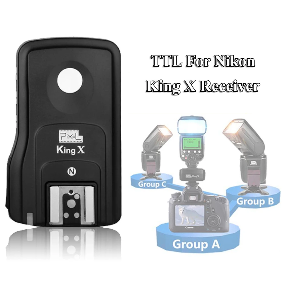 Pixel King X Receiver RX 2.4G TTL Wireless Flash Trigger High Speed 1/8000S for Nikon DSLR Camera D7000 D3100 D5200 D600 D90
Pixel King X Receiver RX 2.4G TTL Wireless Flash Trigger High Speed 1/8000S for Nikon DSLR Camera D7000 D3100 D5200 D600 D90