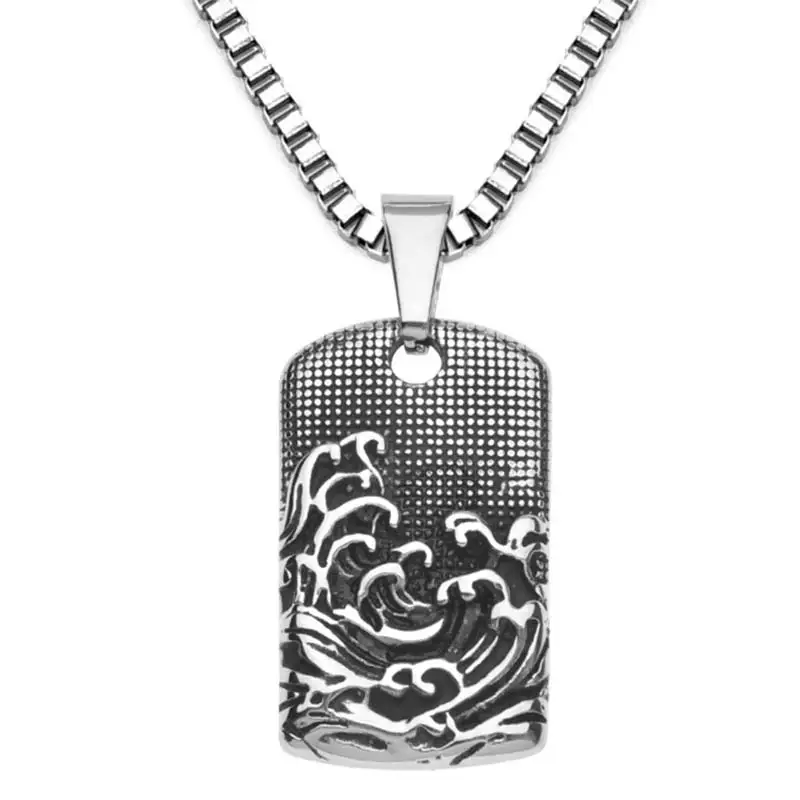 Stainless Steel Spoondrift Necklace For Men Vintage Military Dog Tag Pendant Necklace Punk Amulet Men Jewelry
Stainless Steel Spoondrift Necklace For Men Vintage Military Dog Tag Pendant Necklace Punk Amulet Men Jewelry