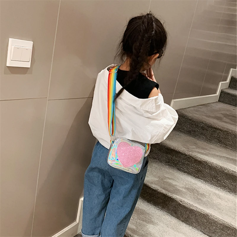 children laser bag heart Girls Handbag Kids Bag Messenger Shoulder Bag Laser Rainbow Crossbody Bag For Children Cute
children laser bag heart Girls Handbag Kids Bag Messenger Shoulder Bag Laser Rainbow Crossbody Bag For Children Cute