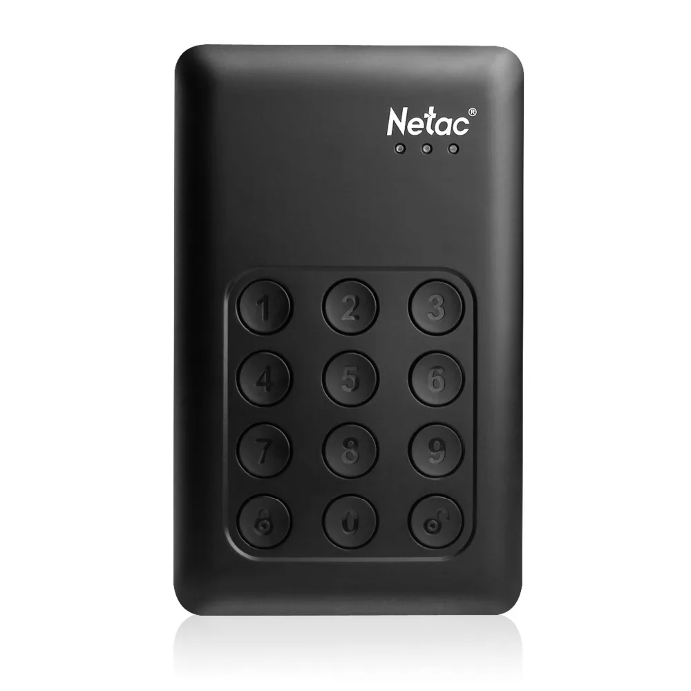 

Netac K588 500GB HDD USB 3.0 2.5" Portable HDD 256-bit Encryption External Hard Disk Drive Keypad Lock for Laptop PC