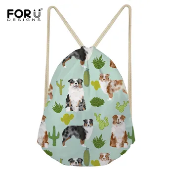 FORUDESIGNS 2019 New Australian Shepherd Printing Backpack Women Outdoor Drawstring Bags for Teenagers Small Storage Package
FORUDESIGNS 2019 New Australian Shepherd Printing Backpack Women Outdoor Drawstring Bags for Teenagers Small Storage Package