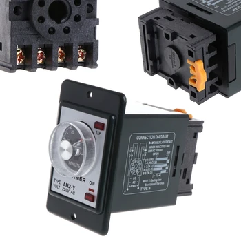 Top Quality 0-60 seconds/minutes Power On Delay Timer Time relay w socket base AC 220V AH2-Y JUN16
Top Quality 0-60 seconds/minutes Power On Delay Timer Time relay w socket base AC 220V AH2-Y JUN16