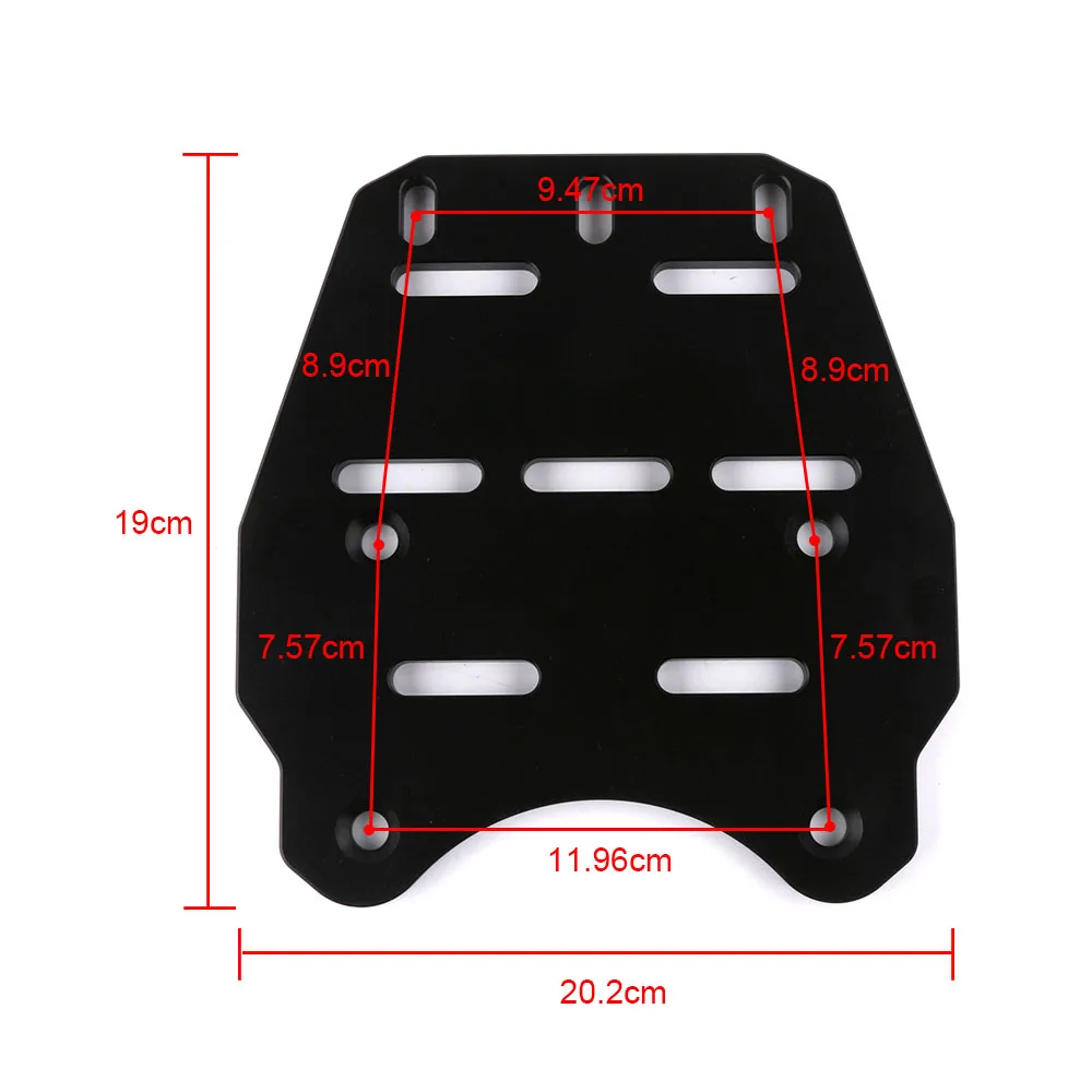 Motorcycle Accessories CNC Aluminum Alloy Rear Luggage Rack Cargo Holder Shelf Panel For Honda PCX 125 2014 2015 2016 2017 (1)