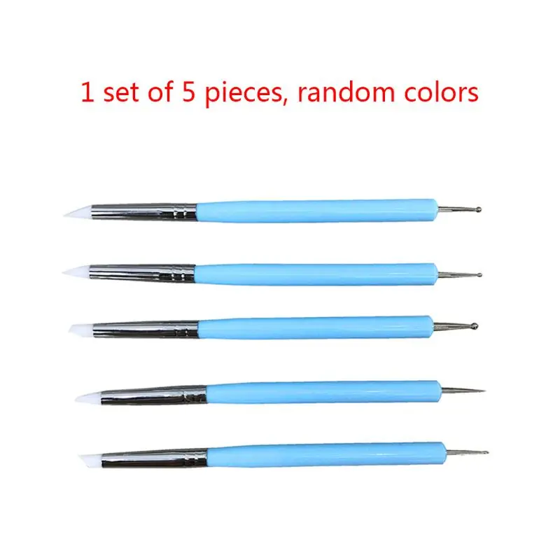 5pcs Double-head Pottery Clay Sculpture Tool Rod 2 Way Dotting Pen Indentation Pen Brush for Cake Creative Craft Nail Art
5pcs Double-head Pottery Clay Sculpture Tool Rod 2 Way Dotting Pen Indentation Pen Brush for Cake Creative Craft Nail Art