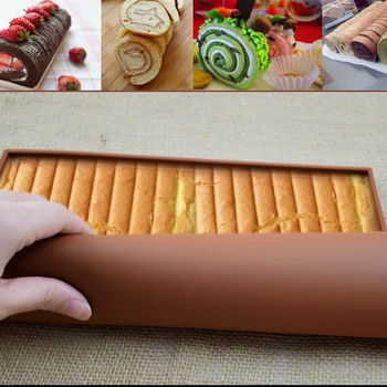 1pc Swiss Roll Mat Tools Nonstick Baking Pastry Silicone Baking Rug Mat Silicone Mold Cake Pad Baking Tool Kitchen Accessories
1pc Swiss Roll Mat Tools Nonstick Baking Pastry Silicone Baking Rug Mat Silicone Mold Cake Pad Baking Tool Kitchen Accessories