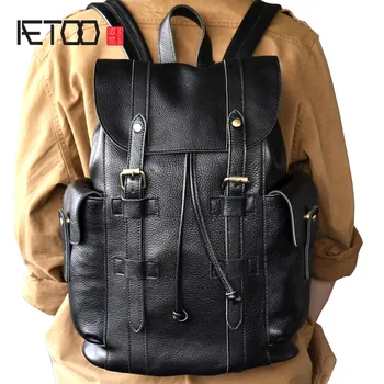 AETOO Large trendy models large leather men's backpack travel leather backpack bag
AETOO Large trendy models large leather men's backpack travel leather backpack bag
