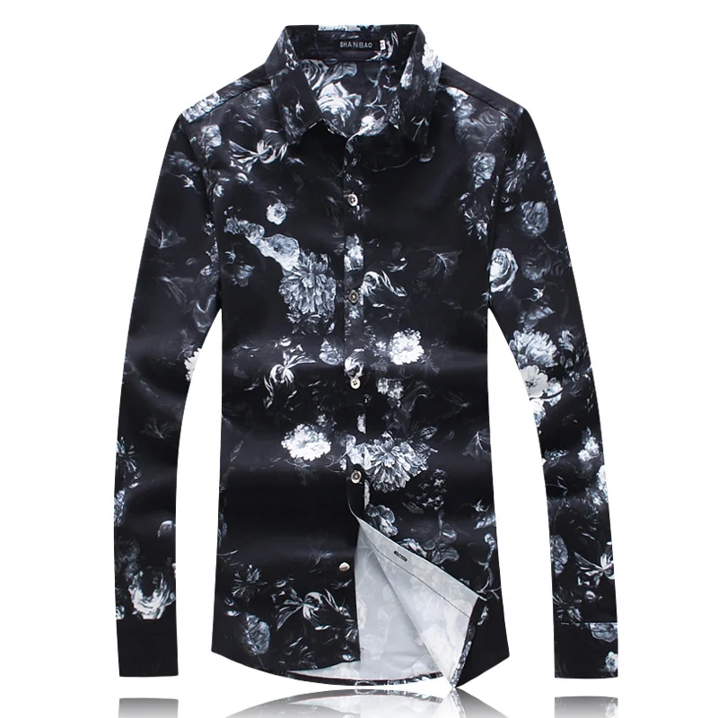 Creative dark floral pattern 3d print fashion slim long sleeve shirt Spring 2019 New top quality cotton boutique men shirt M-5XL
Creative dark floral pattern 3d print fashion slim long sleeve shirt Spring 2019 New top quality cotton boutique men shirt M-5XL