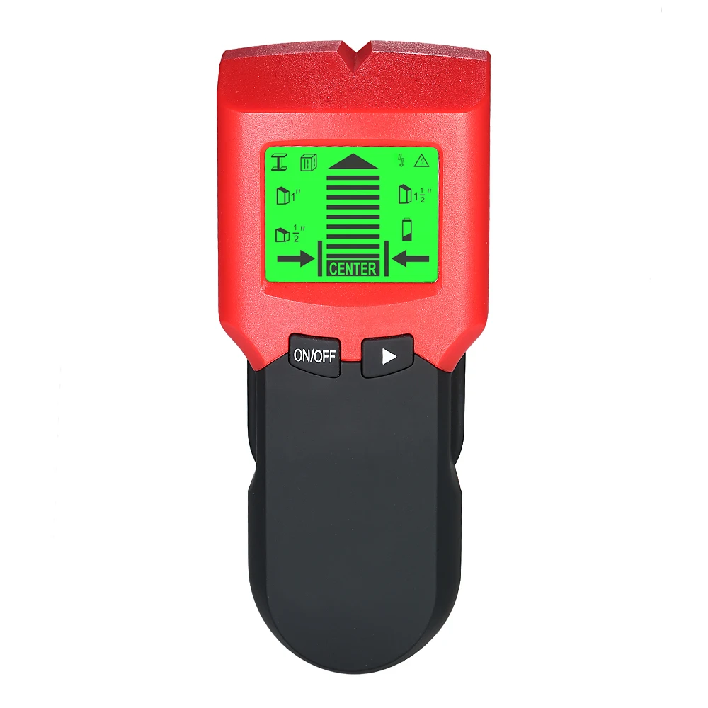 Stud Finder Wall Detector Live AC Wire Scanner Warning Detection Wood Studs Center Metal Pipes Detector LCD with Backlight
Stud Finder Wall Detector Live AC Wire Scanner Warning Detection Wood Studs Center Metal Pipes Detector LCD with Backlight