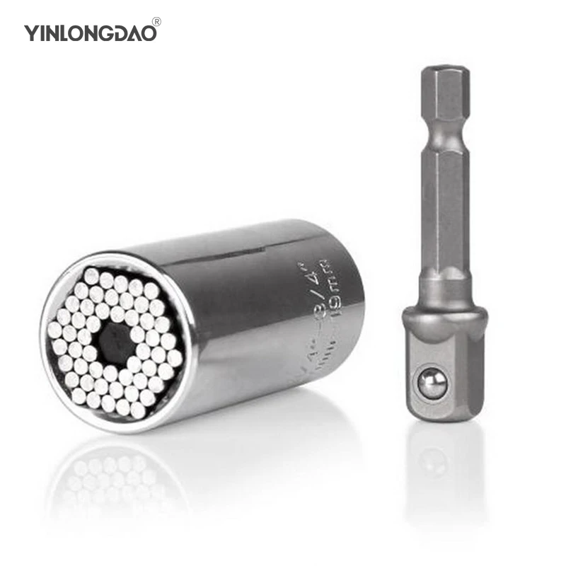 Universal Torque Wrench Head Set Socket Sleeve 7-19mm Power Drill Ratchet Bushing Spanner Key Magic Grip Multi Hand Tools
Universal Torque Wrench Head Set Socket Sleeve 7-19mm Power Drill Ratchet Bushing Spanner Key Magic Grip Multi Hand Tools