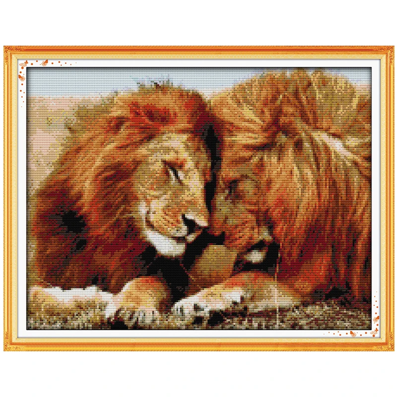 Lions Patterns Counted Cross Stitch 11CT 14CT Cross Stitch Sets wholesale Animals Cross Stitch Kits Embroidery Needlework
Lions Patterns Counted Cross Stitch 11CT 14CT Cross Stitch Sets wholesale Animals Cross Stitch Kits Embroidery Needlework