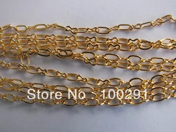 FreeShipping!!! 100 meters gold metal jewelry chain ,8 connector fashion necklace / bracelet jewelry chain
FreeShipping!!! 100 meters gold metal jewelry chain ,8 connector fashion necklace / bracelet jewelry chain