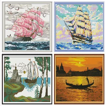 Joy Sunday Cross Stitch Printed Cross Stitch Senery Cross Stitch Kits Embroidery Needlework Sets Cross-Stitch Embroidery Boat
Joy Sunday Cross Stitch Printed Cross Stitch Senery Cross Stitch Kits Embroidery Needlework Sets Cross-Stitch Embroidery Boat