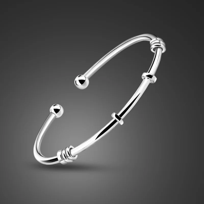 Fashion simple silver bracelet. Solid 925 sterling silver woman bracelet. Personalized DIY jewelry. Wholesale silver jewelry
Fashion simple silver bracelet. Solid 925 sterling silver woman bracelet. Personalized DIY jewelry. Wholesale silver jewelry