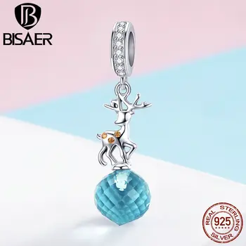 BISAER Animal Charms 925 Sterling Silver Christmas Gift Elk Deer Zircon Beads fit Women Bracelets Silver 925 Jewelry ECC1010
BISAER Animal Charms 925 Sterling Silver Christmas Gift Elk Deer Zircon Beads fit Women Bracelets Silver 925 Jewelry ECC1010