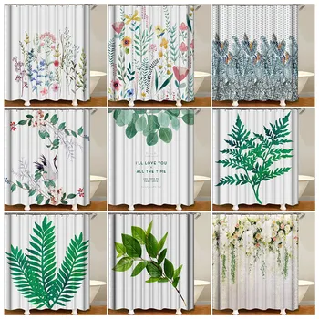 Green Tropical Plants Shower Curtain Bathroom Accessories Waterproof Polyester Shower Curtain for Bathroom Shower Bathroom Decor
Green Tropical Plants Shower Curtain Bathroom Accessories Waterproof Polyester Shower Curtain for Bathroom Shower Bathroom Decor