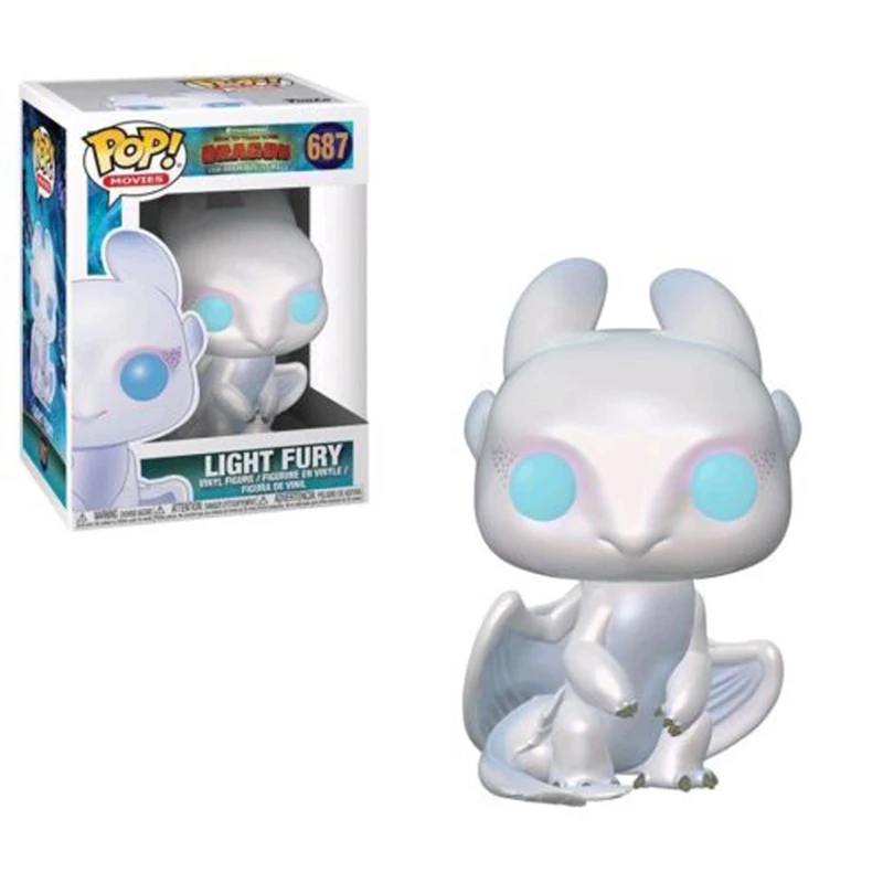 FUNKO POP Official How to Train Your Dragon Light Fury 687 # Action Figures Model Doll Toys for Children Birthday Gift
FUNKO POP Official How to Train Your Dragon Light Fury 687 # Action Figures Model Doll Toys for Children Birthday Gift