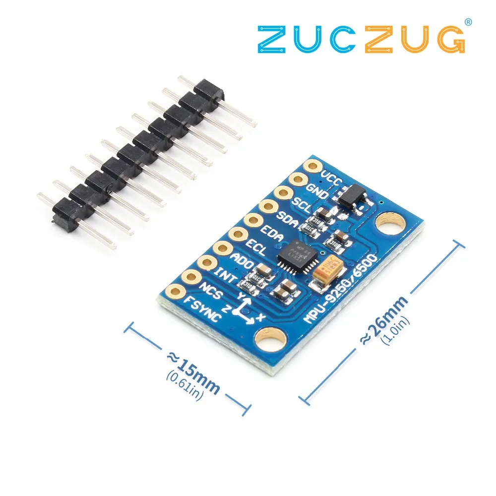 IIC I2C SPI MPU6500 MPU-6500 6-Axis Gyroscope Accelerometer Sensor Module Replace MPU6050 For Arduino With Pins GY-6500
IIC I2C SPI MPU6500 MPU-6500 6-Axis Gyroscope Accelerometer Sensor Module Replace MPU6050 For Arduino With Pins GY-6500