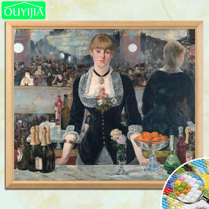 World Famous Painting "A Bar at the Folies-Bergere" 5D DIY Diamond Painting Square Diamond Embroidery Rhinestone Mosaic Picture
World Famous Painting "A Bar at the Folies-Bergere" 5D DIY Diamond Painting Square Diamond Embroidery Rhinestone Mosaic Picture