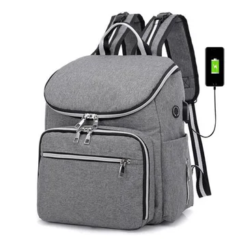 Mummy Backpack Female USB Charging Large Capacity Splash-proof Canvas Backpack Multi-interval Function Package
Mummy Backpack Female USB Charging Large Capacity Splash-proof Canvas Backpack Multi-interval Function Package