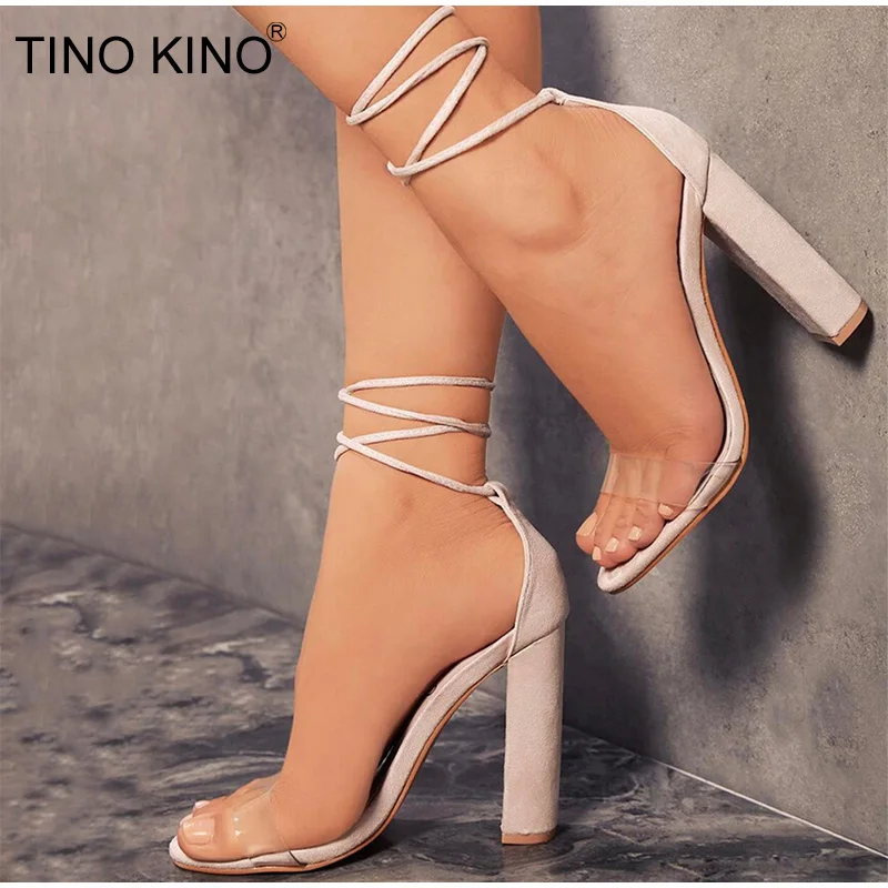 Summer Women Square High Heels Transparent Sandals Sexy Cross Strap T-stage Pumps Female Party Wedding Shoes Ladies Plus Size
Summer Women Square High Heels Transparent Sandals Sexy Cross Strap T-stage Pumps Female Party Wedding Shoes Ladies Plus Size