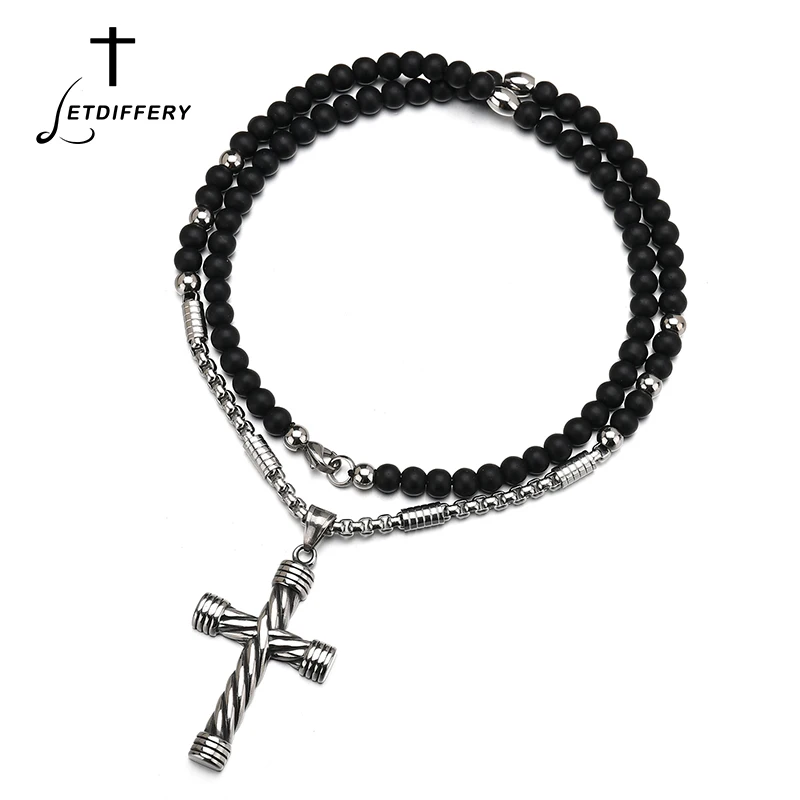 Letdiffery Antique Men Jewelery Twist Cross Necklace Stainless Steel Statement Necklace Collier For Christian Gift
Letdiffery Antique Men Jewelery Twist Cross Necklace Stainless Steel Statement Necklace Collier For Christian Gift