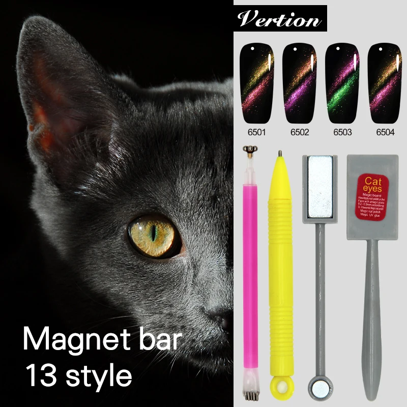 Verntion DIY Strip Magical Cat Eye Gel Polish Manicure Magnet Pen Tool 3D Effect Strong Double-headed Magnet Stick Nail Art
Verntion DIY Strip Magical Cat Eye Gel Polish Manicure Magnet Pen Tool 3D Effect Strong Double-headed Magnet Stick Nail Art