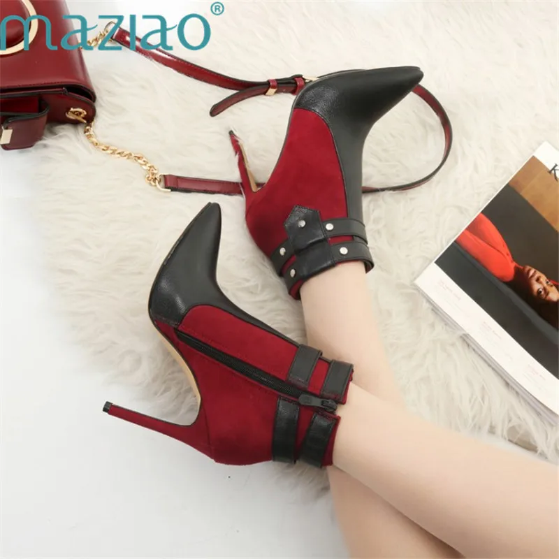Newest Mixed Color Ankle Boots Women High Heels Chelsea Boots Ladies Patchwork Pointed Toe Martin Boots MAZIAO
Newest Mixed Color Ankle Boots Women High Heels Chelsea Boots Ladies Patchwork Pointed Toe Martin Boots MAZIAO