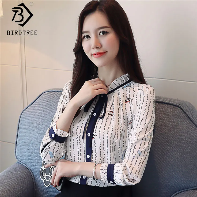 2019 New Fashion Print Geometric Shirt Women's Spliced Lace Up Bow Cartoon Blouses Button Chiffon Office Lady Hot Sales T91332Z
2019 New Fashion Print Geometric Shirt Women's Spliced Lace Up Bow Cartoon Blouses Button Chiffon Office Lady Hot Sales T91332Z