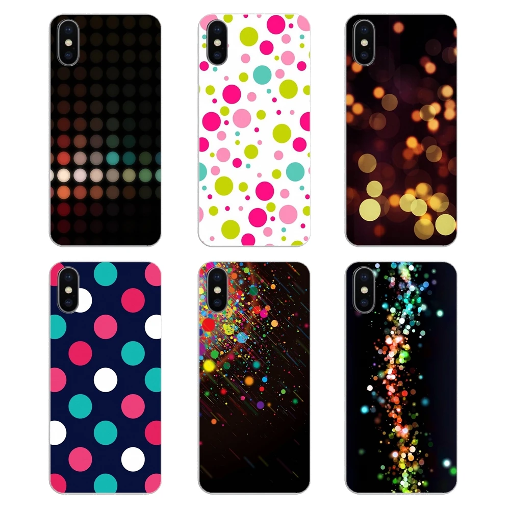 Силиконовый чехол для телефона Xiaomi Mi A1 A2 5X6X8 lite SE Pro Max Mix 2 2S 3 Mi5 Mi5S Love Color Dots Background