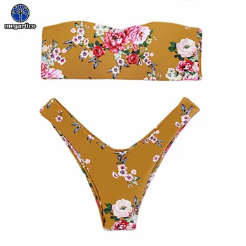 Megartico swimsuit women two pieces 2018 tube female swimwear yellow floral ladies strapless bikinis sexy dames badkleding
Megartico swimsuit women two pieces 2018 tube female swimwear yellow floral ladies strapless bikinis sexy dames badkleding