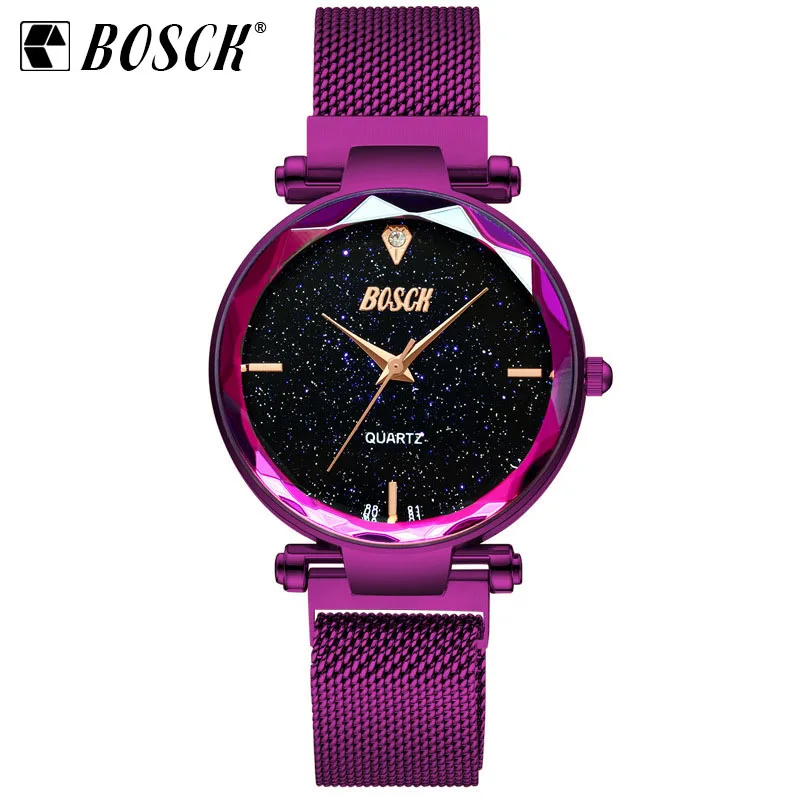 BOSCK New Hot Sale Magnet Womens Watches Star Simple Dial Wristwatch Female Fashion Trend Waterproof Quartz Watch Reloj Mujer
BOSCK New Hot Sale Magnet Womens Watches Star Simple Dial Wristwatch Female Fashion Trend Waterproof Quartz Watch Reloj Mujer