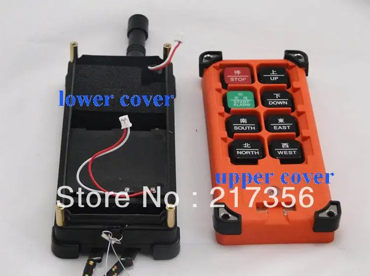 F21-E1B transmitter Box (include upper cover,lower cover,battery plate ,antenna, magnetic key,silicone panel key ,)
F21-E1B transmitter Box (include upper cover,lower cover,battery plate ,antenna, magnetic key,silicone panel key ,)